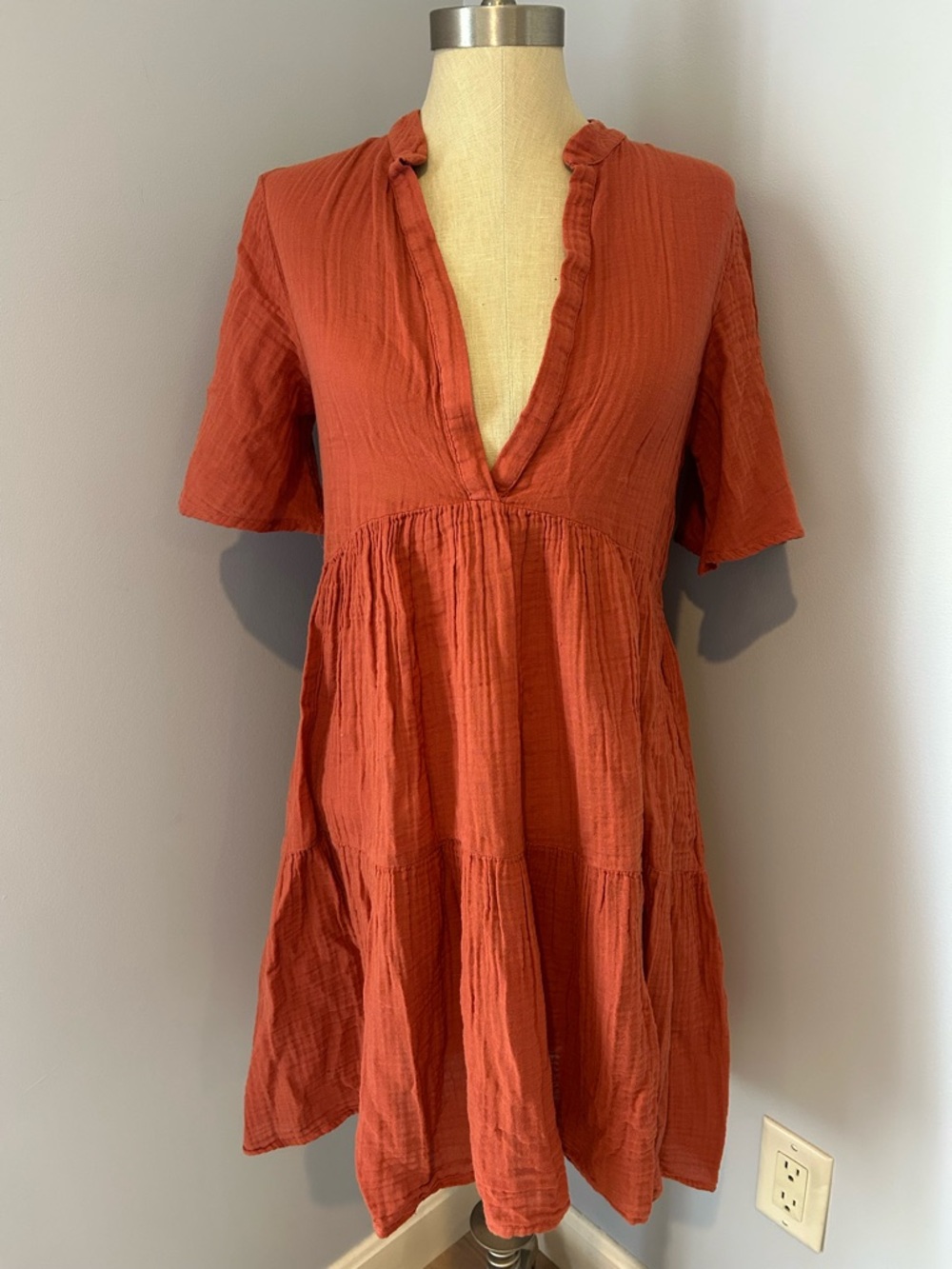 Celandine Anthropologie The Kellie Flowy Tunic Dress Size XS NWT
